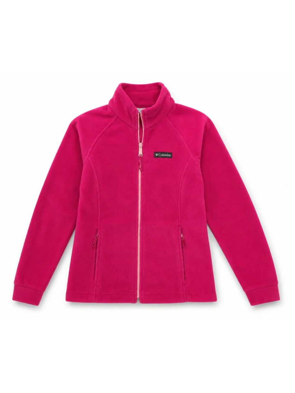 Columbia Girls Medium Pink Fleece Jacket Full Zip NWOT Outdoor Coat